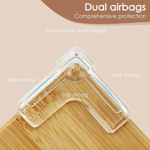 12 Pack Corner Protector Baby - New & Improved Edge Protector for Baby, Furniture Corner Edge Safety Bumpers, Clear Baby Proof Corners and Edges, Cushion to Cover Sharp Furniture & Table Edges in Kuwait