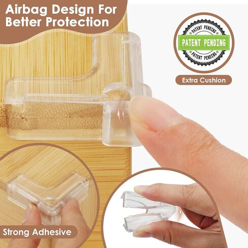 12 Pack Corner Protector Baby - New & Improved Edge Protector for Baby, Furniture Corner Edge Safety Bumpers, Clear Baby Proof Corners and Edges, Cushion to Cover Sharp Furniture & Table Edges in Kuwait