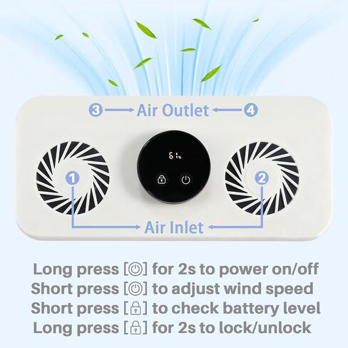 Sendowtek Electric Cooling Pad for Baby Carseat Stroller with Built-in Fan | Child Lock, 5 Level Speed, Breathable 3D Mesh, Battery Powered Cooling Pad Cushion for Stroller Pram Outdoor Indoor in Kuwait