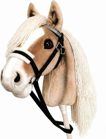 Realistic Hobby Horse A3 – Plush Stick Horse with Removable Bridle, Hobby Horsing Toy for Kids, Horse on a Stick for Jumping, Dressage Training & Equestrian Play in Kuwait