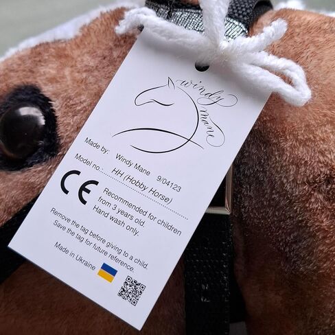 Realistic Hobby Horse A3 – Plush Stick Horse with Removable Bridle, Hobby Horsing Toy for Kids, Horse on a Stick for Jumping, Dressage Training & Equestrian Play in Kuwait
