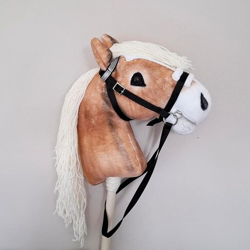 Realistic Hobby Horse A3 – Plush Stick Horse with Removable Bridle, Hobby Horsing Toy for Kids, Horse on a Stick for Jumping, Dressage Training & Equestrian Play in Kuwait