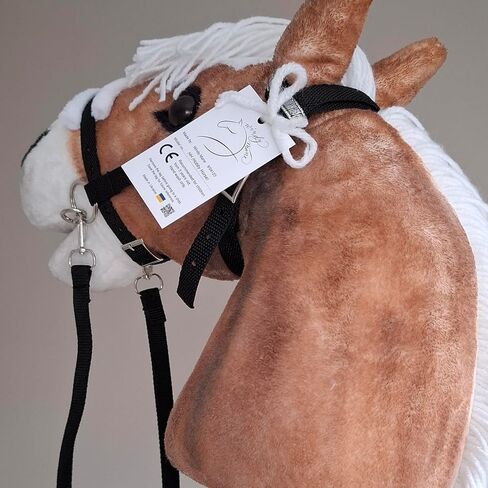 Realistic Hobby Horse A3 – Plush Stick Horse with Removable Bridle, Hobby Horsing Toy for Kids, Horse on a Stick for Jumping, Dressage Training & Equestrian Play in Kuwait