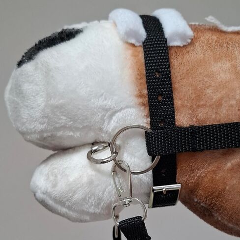 Realistic Hobby Horse A3 – Plush Stick Horse with Removable Bridle, Hobby Horsing Toy for Kids, Horse on a Stick for Jumping, Dressage Training & Equestrian Play in Kuwait