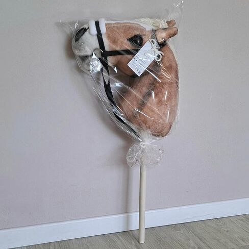 Realistic Hobby Horse A3 – Plush Stick Horse with Removable Bridle, Hobby Horsing Toy for Kids, Horse on a Stick for Jumping, Dressage Training & Equestrian Play in Kuwait