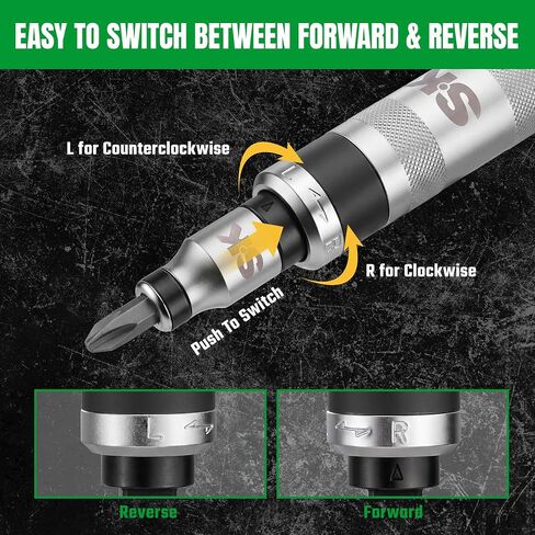 SK 1/2'' Manual Impact Driver Set, 40-Piece Heavy Duty Reversible Impact Screwdriver with 3/8''&5/16'' Bit Holders, S2 and CR-V Bits, Phillips, Slotted, Hex, Torx and Spline Bits, with Storage Case in Kuwait