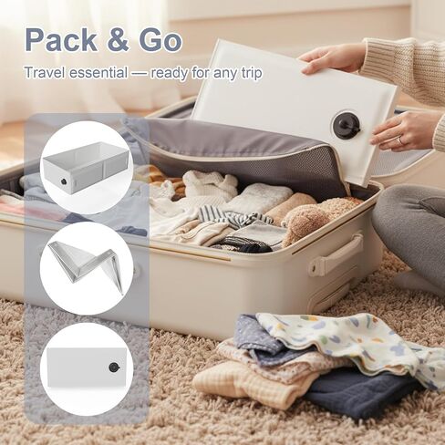 Collapsible Baby Bathtub for Shower, Portable Bathtub for Newborn to Toddler, Foldable Baby Bath Tub with Drain Plug, Suitable for Travel, Hotel, Camping & Beach in Kuwait