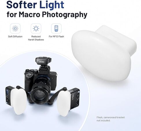 Godox MF-DD Diffuser Silica Gel Diffusion Dome for Godox MF12-DK1 Flash in Kuwait