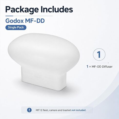 Godox MF-DD Diffuser Silica Gel Diffusion Dome for Godox MF12-DK1 Flash in Kuwait