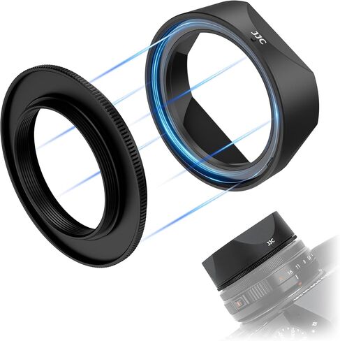 Magnetic Square LH-XF27 Lens Hood w 39mm Adapter Ring for XF 27mm XF27 F2.8 | Lens Shade for Fuji Fujifilm XF 23mm F2.8 On X-E5 XE5,Lens Protector for TTArtisan XF 27mm F2.8 R WR,Replace Fujifilm LH-XF27 in Kuwait