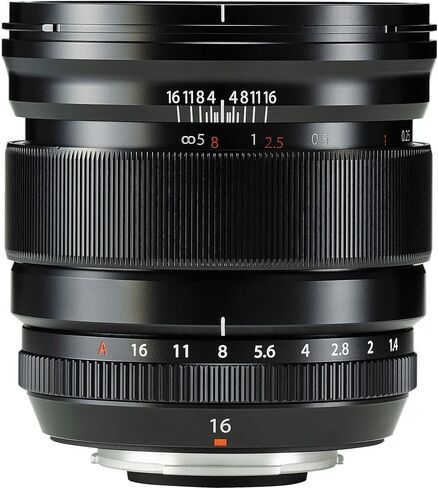 FUJIFILM XF 16mm f/1.4 R WR Lens 16463670 - Essential UV Filter with Tulip Lens Hood Bundle in Kuwait