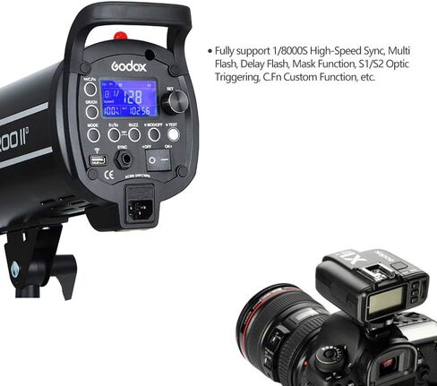 GODOX QT600IIM Studio Strobe Flash Light 600W Professional Photography Studio Lights Monolight Modeling Lamp for Studio Portrait Photography (QT600IIM) in Kuwait
