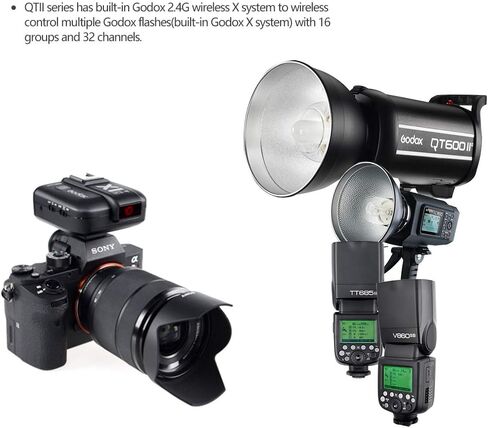 GODOX QT600IIM Studio Strobe Flash Light 600W Professional Photography Studio Lights Monolight Modeling Lamp for Studio Portrait Photography (QT600IIM) in Kuwait