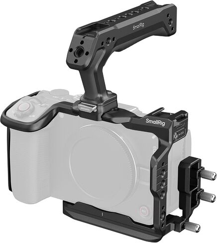 SmallRig R6 V HawkLock Quick Release Cage Kit for Canon R6 V, Aluminum Alloy Full Camera Cage Kit, Quick Release Plate for Arca & Top Handle & Cable Clamp for HDMI, for DJI RS Stabilizer - 6379 in Kuwait