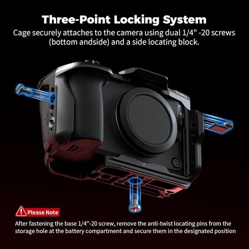 SmallRig R6 V HawkLock Quick Release Cage Kit for Canon R6 V, Aluminum Alloy Full Camera Cage Kit, Quick Release Plate for Arca & Top Handle & Cable Clamp for HDMI, for DJI RS Stabilizer - 6379 in Kuwait