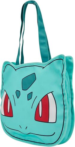 Loungefly Pokémon: Bulbasaur - Canvas Tote Bag with Zipper - Collectible Bags in Kuwait