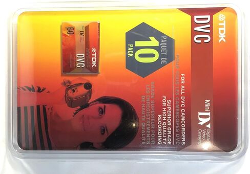TDK DVC Mini DV Digital Video Cassette 60 Minute - 10 Pack in Kuwait
