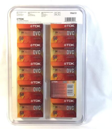 TDK DVC Mini DV Digital Video Cassette 60 Minute - 10 Pack in Kuwait