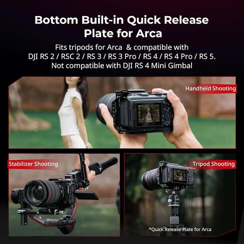 SmallRig HawkLock Quick Release Cage Kit for Canon R6 V, with Foldable V-Mount Battery Plate, Clamp for HDMI & USB-C, Top Handle, Multiple Interfaces for Various Scenes – 6381 in Kuwait