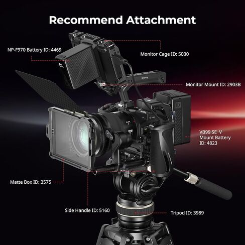 SmallRig HawkLock Quick Release Cage Kit for Canon R6 V, with Foldable V-Mount Battery Plate, Clamp for HDMI & USB-C, Top Handle, Multiple Interfaces for Various Scenes – 6381 in Kuwait