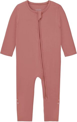 NMK Boys' and Girls' Rayon from Bamboo Baby Romper Unisex Footless Long Sleeve One-Piece Baby Bodysuits Newborn Clothes in Kuwait
