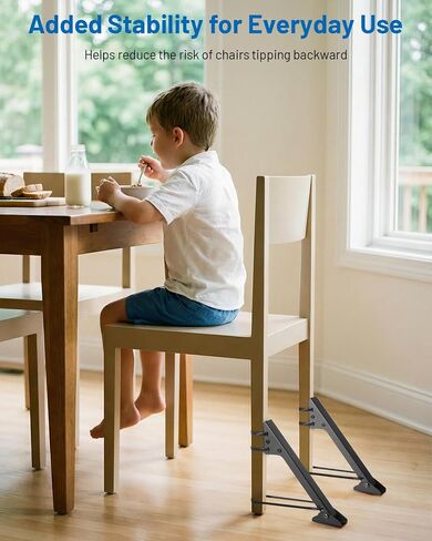 2 Pack Anti Tipping Chair Stabilizer for Highchair & Kitchen Chair, Childproof Anti Tip Device, Dining Seat Safety Support to Prevent Tip Over in Kuwait