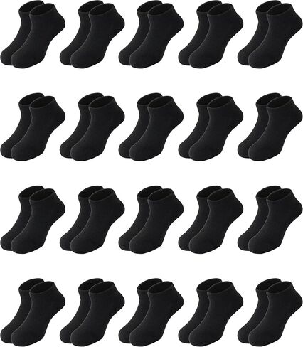 JAKIDAR Kids Socks 20 Pairs, Ankle Low Cut Short Athletic Socks Set for Kids Toddler Boys and Girls in Kuwait
