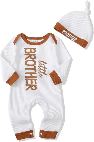 NZRVAWS Newborn Baby Boy Clothes Outfits Letter Prined Romper Pants Set Infant Baby Boy Clothing 0 3 6 9 12 18 Months in Kuwait