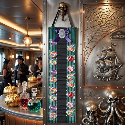 Welcome Foolish Cruisers Fish Extender Gifts Door Hanger Lollipop Holder | Cruise Cabin Door Organizer, Lollipop & Candy Holder for Gift Exchange, Halloween Theme Decor, Fits Fish-Shaped Door Hook, Re in Kuwait