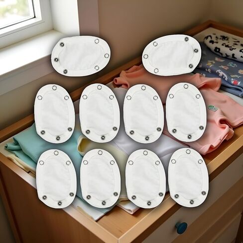 10Pcs Baby Jumpsuit Diaper Infant Romper Length Extender Bodysuit Snap Button Extended Diaper for Triangle Crotch Clothing in Kuwait