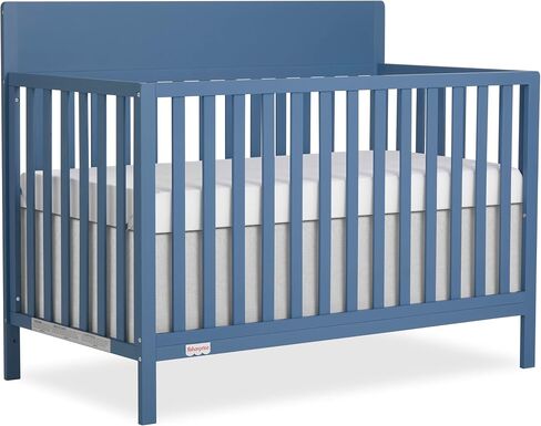 Fisher-Price Meadowbrook 4-in-1 Convertible Full Size Baby Crib, Wooden Nursery Furniture, Converts to Toddler Bed with Guardrail, Daybed & Full-Size Bed, Greenguard Gold & BSA Certified, Pink in Kuwait