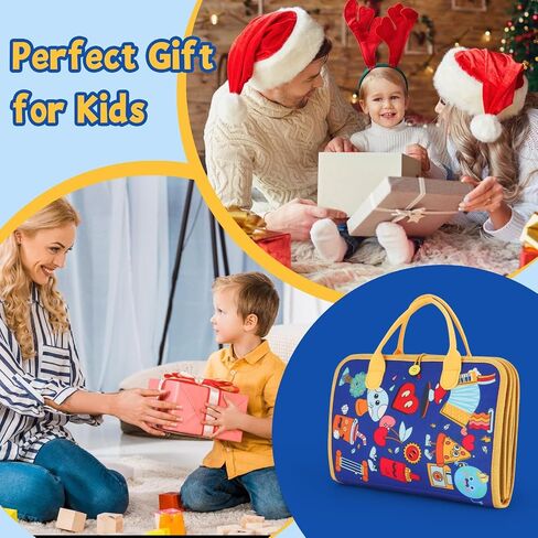 Montessori Busy Book for Toddlers Age 3-5, 12-in-1 Toddler Learning Activities, Preschool Educational Sensory Toys, Travel Airplane Car Toy , Fine Motor Skills Book, Birthday Gift for Boys Girls in Kuwait