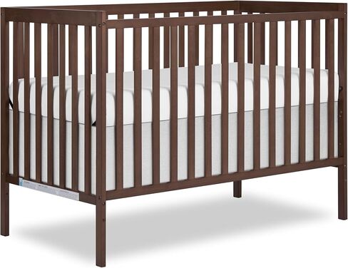 Dream On Me Synergy 5-in-1 Crib, Toddler Bed, GREENGUARD Gold,Smoke | GREENGUARD Gold, BSA Verified, ASTM & CPSC Compliant, Classic Straight Rail, 3-Position Mattress Support, 50 Lb Limit, 5-in-1 in Kuwait