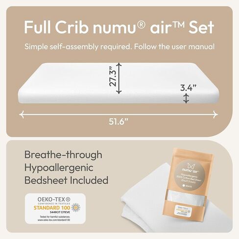 NUMU Air Baby Sleep Crib Mattress in Kuwait