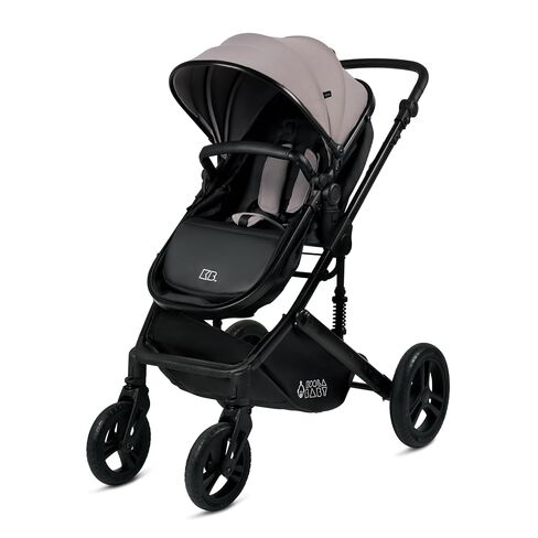 KOOLABABY 2-in-1 Foldable Baby Stroller – Newborn to Toddler Stroller with Extendable Canopy, 5-Point Harness & Large Storage Basket – One Hand Fold in Kuwait