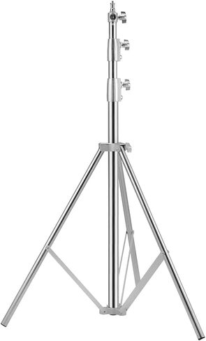 Heavy Duty Light Stand Tripod Stand for Photography, 9.19 Feet/2.8m Stainless Steel Light Tripods for Softbox, Speedlight, Strobe Light, Umbrella - Pack of 2 in Saudi Arabia