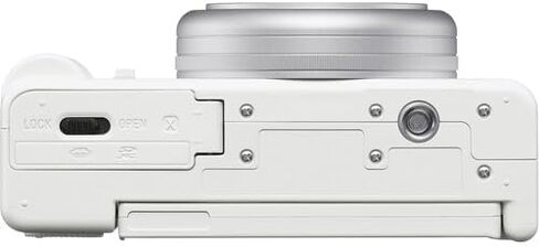 Sony ZV-1F Vlogging Camera Bundle (White) | 20.1MP 1" Sensor, 4K Video, 20mm Wide Lens, Flip Screen & Directional Mic | Ideal for Vlogging & Content Creation (ZV1F/W) + 64GB Card + Bag + Battery in Kuwait