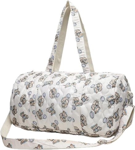 Cute Bear Maternity Baby Diaper Storage Bag Large Capacity Adjustable | Multi-functional Handbag for Women with Large Capacity and Adjustable Shoulder Strap Diaper Organizer for Travel and Baby in Kuwait