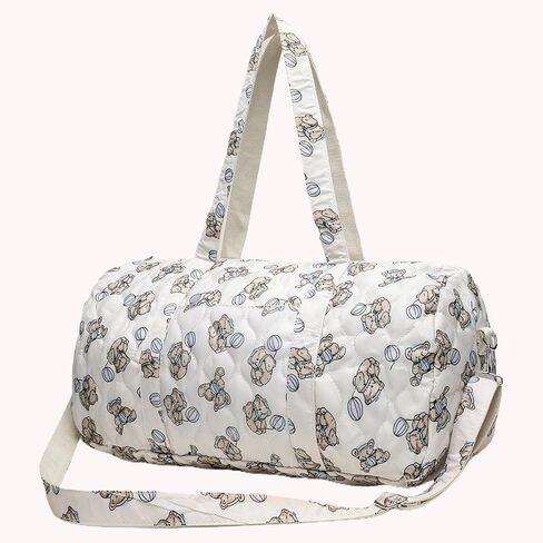 Cute Bear Maternity Baby Diaper Storage Bag Large Capacity Adjustable | Multi-functional Handbag for Women with Large Capacity and Adjustable Shoulder Strap Diaper Organizer for Travel and Baby in Kuwait