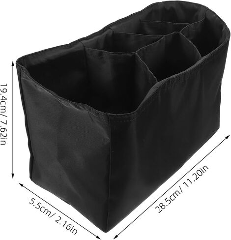 Multi Pocket Diaper Bag Insert Organizer with Large Capacity and Waterproof Bottom Compartment, Removable Nylon Tote Bag Organizer for Essentials and Wipes, for Outings like Malls in Kuwait
