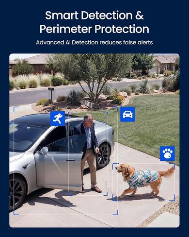 REOLINK OMVI 3i PoE Triple-Lens PoE Security Camera with Auto Tracking | 10MP 180° Panoramic & 4K PT, AI Video Search, 24/7 Recording, Perimeter Protection, Color & IR Night Vision, Smart Detection in Kuwait