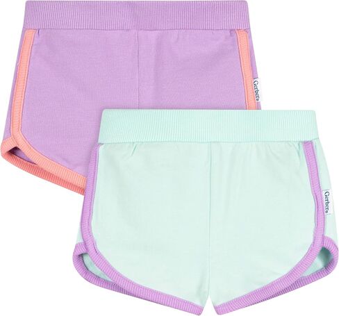 Gerber Baby Girls' 2-Pack Knit Dolphin Shorts in Kuwait