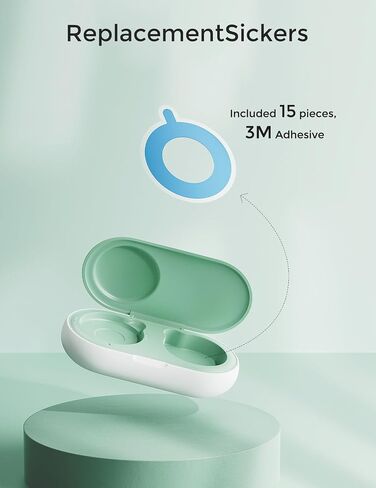 Momcozy Replacement Stickers for Momcozy Wearable Digital Thermometer,15 Count,Single-Use,Skin-Friendly in Kuwait