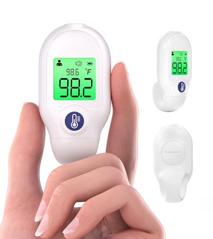 Forehead Thermometer for Adults Kids, Non-Contact Baby Thermometer, Medical Infrared Digital Thermometer, Instant and Accurate Reading with LCD Display, Fever Alarm, Mute Code, Portable Mini in Kuwait