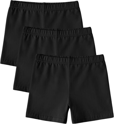 3 Pack Toddler Girl Biker Shorts Soft Girls Cotton Cartwheel Shorts | Size for 18M-5T in Saudi Arabia