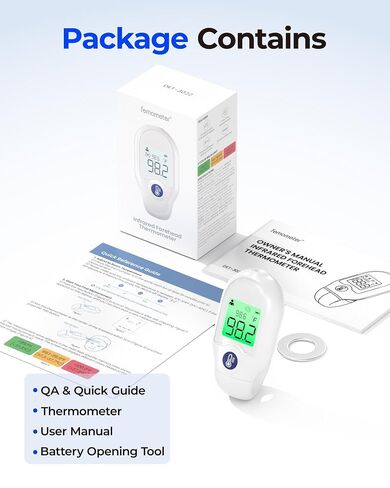 Forehead Thermometer for Adults Kids, Non-Contact Baby Thermometer, Medical Infrared Digital Thermometer, Instant and Accurate Reading with LCD Display, Fever Alarm, Mute Code, Portable Mini in Kuwait