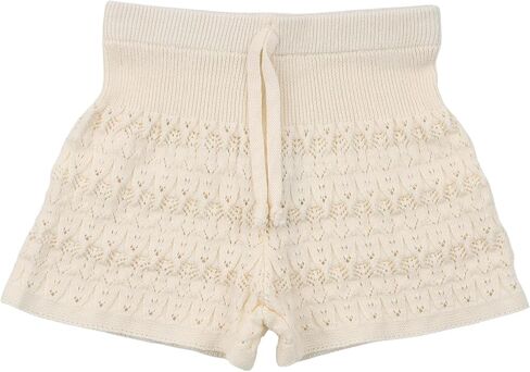 HOOLCHEAN Baby Girl Knit Cotton Shorts Toddler Summer Hollow Out Texture Bloomer with Drawstring in Kuwait