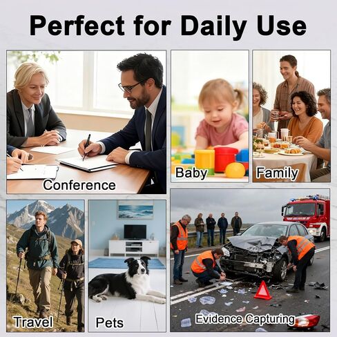 Mini Camera 1080P HD - No WiFi Camera - Portable Tiny Video Recorder with Loop Recording, Rechargeable Small Camera for Travel, Office, Warehouse(No App, No Bluetooth) in Kuwait