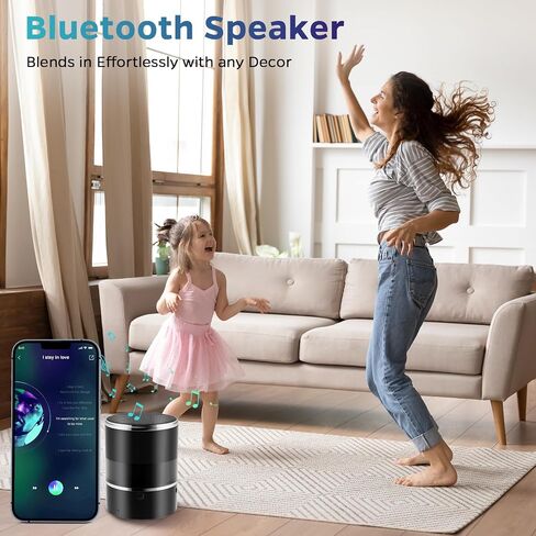 Security Camera Motion Activated Bluetooth Speaker, 270° Viewing Angle, 2.4G /5G Dome Cams with Phone App, Hd 1080P, Wireless WiFi Nanny Cam for Home Offices Store（Black） in Kuwait