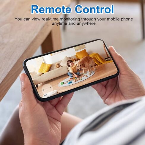 Security Camera WiFi Wireless Phone Charger, Security Cam Motion Activated,HD1080P(Rotate Lens) with 250°Viewing Angle, camaras espias ocultas for Home Office Security(2.4/5G) in Kuwait